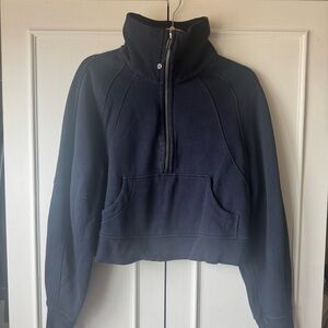 lululemon scuba oversized funnel neck half zip hoodie